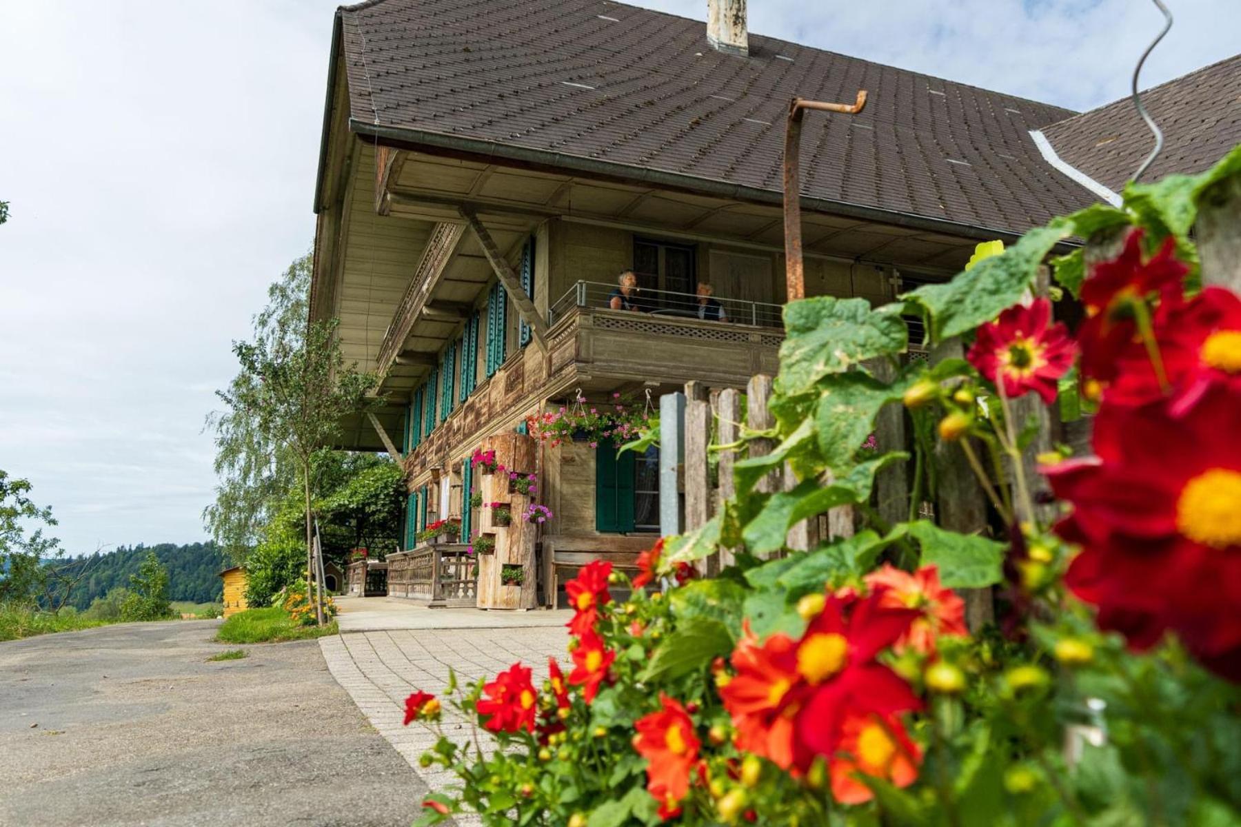 Ferienwohnung Auf Bauernhof Mit Hotpot Und Sauna Sumiswald Екстериор снимка